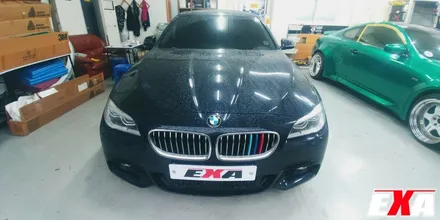 [EXA][대구랩핑전문] BMW 520d (f10) 전체랩핑 + 루프스킨 시공 ( 에이버리슈프림 유광 다이아몬드펄 화이트 ) / 대구 달성군 화원읍