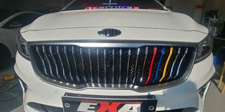 [EXA][대구랩핑전문] 기아 올뉴카니발 하이리무진 부분랩핑 + 크롬죽이기 시공 대구 랩핑 EXA / 대구 달성군 화원읍
