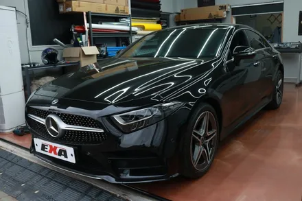 대구 벤츠 CLS 300d 유광 화이트 전체랩핑 시공 후기 / 대구 달성군 화원읍