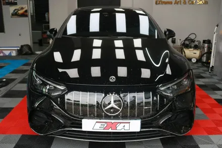 벤츠 EQE53 AMG 차량 전체 랩핑 및 크롬 딜리트 시공기 / 대구 달성군 화원읍