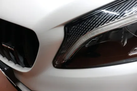 벤츠 A45 AMG 사틴 화이트펄 전체랩핑 시공 과 생활보호PPF 를 한번에 원큐시공 대구랩핑 / 대구 달성군 화원읍