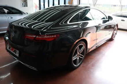 벤츠 E220d 쿠페 랩핑제거 및 블랙메탈릭 전체랩핑 재시공 후기 대구랩핑 / 대구 달성군 화원읍