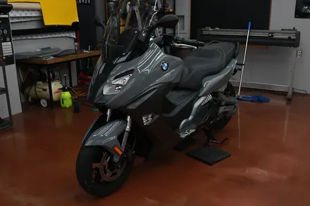 BMW C650 Sport 나르도그레이 의 느낌 락그레이 전체랩핑 시공 후기 / 대구 달성군 화원읍