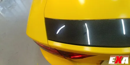 [EXA][대구랩핑전문] 아우디 A7 전체랩핑 + 루프스킨 시공 (에이버리슈프림 사틴옐로우 + 3M2080유광블랙) / 대구 달성군 화원읍