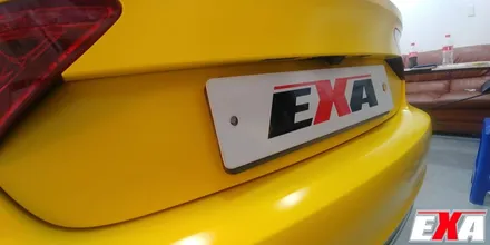 [EXA][대구랩핑전문] 아우디 A7 전체랩핑 + 루프스킨 시공 (에이버리슈프림 사틴옐로우 + 3M2080유광블랙) / 대구 달성군 화원읍