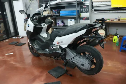 BMW C650 Sport 나르도그레이 의 느낌 락그레이 전체랩핑 시공 후기 / 대구 달성군 화원읍