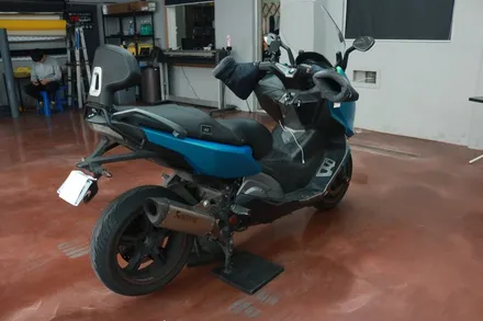 대구랩핑 BMW C600 Sport 사틴 쿨틸 메탈릭 바이크 전체랩핑 시공 후기 / 대구 달성군 화원읍