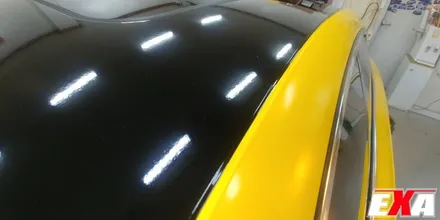 [EXA][대구랩핑전문] 아우디 A7 전체랩핑 + 루프스킨 시공 (에이버리슈프림 사틴옐로우 + 3M2080유광블랙) / 대구 달성군 화원읍