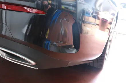 벤츠 E220d 쿠페 랩핑제거 및 블랙메탈릭 전체랩핑 재시공 후기 대구랩핑 / 대구 달성군 화원읍