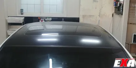 [EXA][대구랩핑전문] 르노삼성 SM7 루프스킨제거 + 루프스킨 재시공 (3M2080유광블랙) / 대구 달성군 화원읍