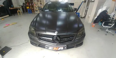 [EXA][대구랩핑전문] 벤츠 CLS63AMG 전체랩핑 + 크롬죽이기 + 라이트필름 시공 대구랩핑 EXA / 대구 달성군 화원읍