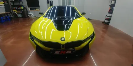 [EXA][대구랩핑전문] BMW I8 전체랩핑 + 생활보호PPF + 크롬딜리트 시공 대구랩핑 EXA / 대구 달성군 화원읍