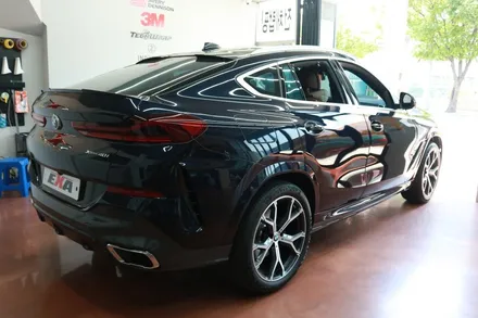 BMW X6 전체랩핑 시공 및 크롬딜리(크롬죽이기) 부분랩핑 시공 후기 대구랩핑 / 대구 달성군 화원읍