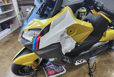 대구 BMW 오토바이 C650 스포츠 카본 필름 랩핑 / 대구 달성군 화원읍