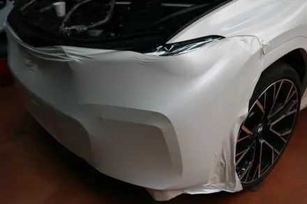 BMW X6 M50i 랩핑 후 접촉사고 앞범퍼 사고처리 / 대구,구미