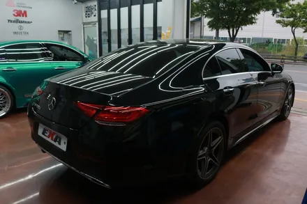 대구 벤츠 CLS 300d 유광 화이트 전체랩핑 시공 후기 / 대구 달성군 화원읍