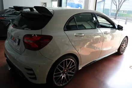 벤츠 A45 AMG 사틴 화이트펄 전체랩핑 시공 과 생활보호PPF 를 한번에 원큐시공 대구랩핑 / 대구 달성군 화원읍