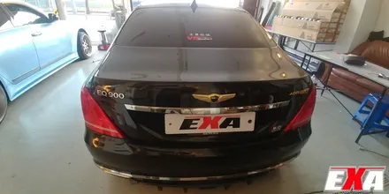 [EXA][대구랩핑전문] 제네시스 EQ900 전체랩핑 + 라이트PPF 시공 (에이버리슈프림 유광 화이트) / 대구 달성군 화원읍