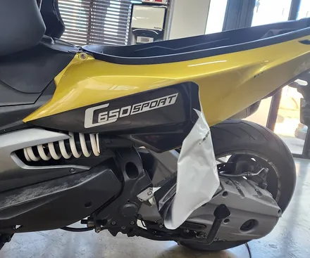 대구 BMW 오토바이 C650 스포츠 카본 필름 랩핑 / 대구 달성군 화원읍