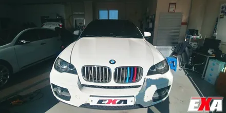 [EXA][대구랩핑전문] BMW X6 부분랩핑 + 루프스킨 시공 (3M2080 유광블랙) / 대구 달성군 화원읍