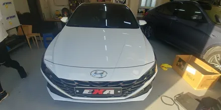 [EXA][대구랩핑전문] 현대 아반떼 CN7 부분랩핑 + 루프스킨 시공 대구 랩핑 EXA / 대구 달성군 화원읍