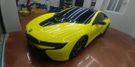 [EXA][대구랩핑전문] BMW I8 전체랩핑 + 생활보호PPF + 크롬딜리트 시공 대구랩핑 EXA / 대구 달성군 화원읍