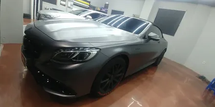 [EXA][대구랩핑전문] 벤츠 S63AMG 카브리올레 전체랩핑 + 크롬딜리트 + 크롬죽이기 + 부분랩핑 시공 대구랩핑 EXA / 대구 달성군 화원읍