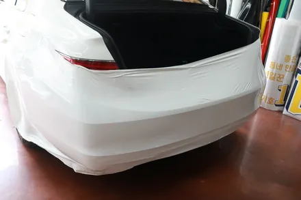 대구랩핑 제네시스 G90 유광 화이트 랩핑 사고처리 후기 / 대구 달성군 화원읍