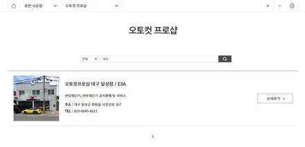 프로페셔녈한 PFF 시공은 오토컷 프로샵, 대구 달성점 EXA / 대구 달성군 화원읍