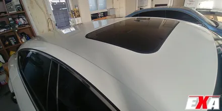 [EXA][대구랩핑전문] 아우디 A7 전체랩핑 + 루프스킨 시공 (에이버리슈프림 사틴옐로우 + 3M2080유광블랙) / 대구 달성군 화원읍
