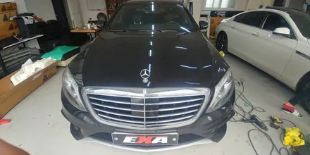 [EXA][대구랩핑전문] 벤츠 S63AMG 부분랩핑 + 그릴랩핑 시공 대구랩핑 EXA / 대구 달성군 화원읍