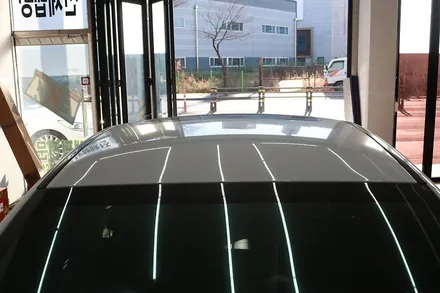 벤츠 CLS 300d 루프스킨 부분랩핑 시공 대구랩핑 / 대구 달성군 화원읍