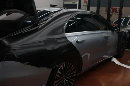 벤츠 W223 S580 사틴 블랙 전체랩핑 시공 후기 대구랩핑전문 / 대구 달성군 화원읍