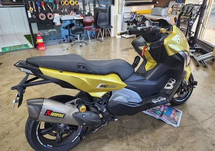 대구 BMW 오토바이 C650 스포츠 카본 필름 랩핑 / 대구 달성군 화원읍