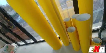 [EXA][대구랩핑전문] 아우디 A7 전체랩핑 + 루프스킨 시공 (에이버리슈프림 사틴옐로우 + 3M2080유광블랙) / 대구 달성군 화원읍