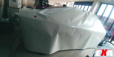 [EXA][대구랩핑전문] BMW 520d (f10) 전체랩핑 + 루프스킨 시공 ( 에이버리슈프림 유광 다이아몬드펄 화이트 ) / 대구 달성군 화원읍