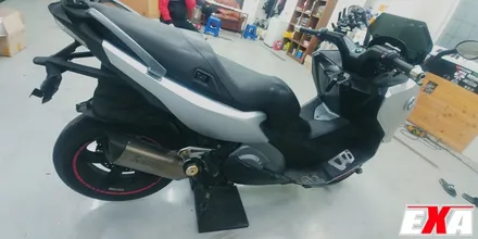 [EXA][대구랩핑전문] BMW C600Sport 전체랩핑 + 크롬랩핑 시공 ( 에이버리 무광 크롬 실버 ) / 대구 달성군 화원읍