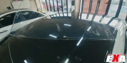 [EXA][대구랩핑전문] 현대 아반떼AD 부분랩핑 + 루프스킨 + 사이드미러 랩핑 시공 ( 3M 2080 유광블랙 ) / 대구 달성군 화원읍