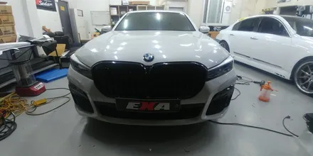 [EXA][대구랩핑전문] BMW 7시리즈 부분랩핑 + 크롬가리기 시공 / G12 부분랩핑 + 크롬가리기 / 대구 달성군 화원읍
