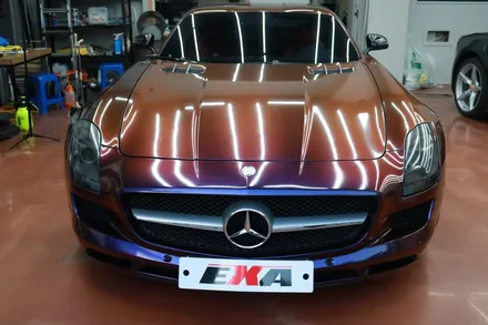 대구 수입차 랩핑 전문 벤츠 SLS 63AMG 전체랩핑 제거 / 대구 달성군 화원읍