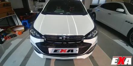 [EXA][대구랩핑전문] 쉐보레 더뉴스파크 부분랩핑 시공 (3M2080유광블랙) / 대구 달성군 화원읍