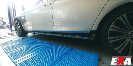 [EXA][대구랩핑전문] BMW 528i 전체랩핑 + 루프스킨 + M5개조 시공  ( 에이버리슈프림 세틴 다크바솔트 ) / 대구 달성군 화원읍