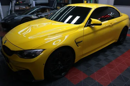 차량 랩핑 비용? BMW M4 에이버리 슈프림 유광 옐로우 / 대구 달성군 화원읍