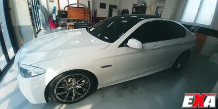 [EXA][대구랩핑전문] BMW 520d 전체랩핑 + f10 전체랩핑 시공 (에이버리슈프림 유광 펀퍼플) / 대구 달성군 화원읍