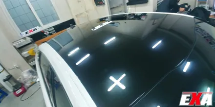 [EXA][대구랩핑전문] 기아 K7 부분랩핑 + 루프스킨 시공 (3M 2080 유광블랙) / 대구 달성군 화원읍