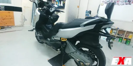 [EXA][대구랩핑전문] BMW C600Sport 전체랩핑 + 크롬랩핑 시공 ( 에이버리 무광 크롬 실버 ) / 대구 달성군 화원읍