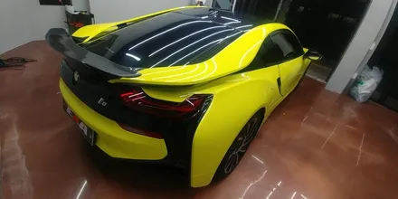 [EXA][대구랩핑전문] BMW I8 전체랩핑 + 생활보호PPF + 크롬딜리트 시공 대구랩핑 EXA / 대구 달성군 화원읍