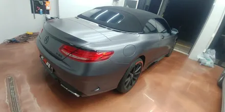 [EXA][대구랩핑전문] 벤츠 S63AMG 카브리올레 전체랩핑 + 크롬딜리트 + 크롬죽이기 + 부분랩핑 시공 대구랩핑 EXA / 대구 달성군 화원읍