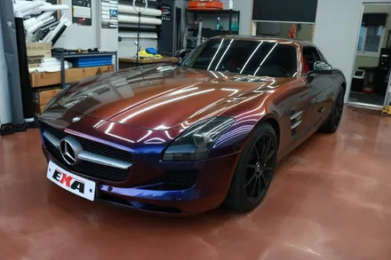 대구 수입차 랩핑 전문 벤츠 SLS 63AMG 전체랩핑 제거 / 대구 달성군 화원읍
