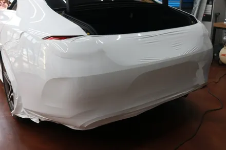 대구 벤츠 CLS 300d 유광 화이트 전체랩핑 시공 후기 / 대구 달성군 화원읍